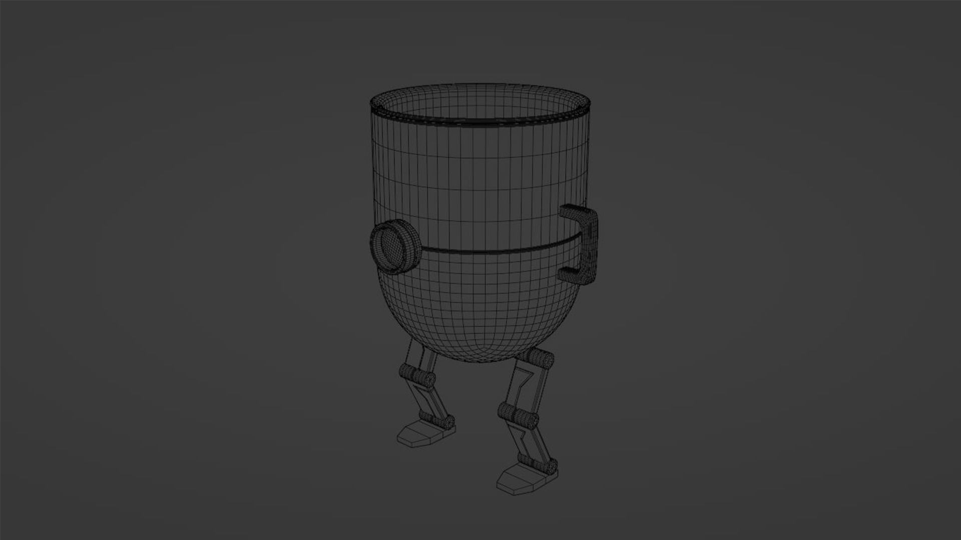 Cup Robot 3D model_7