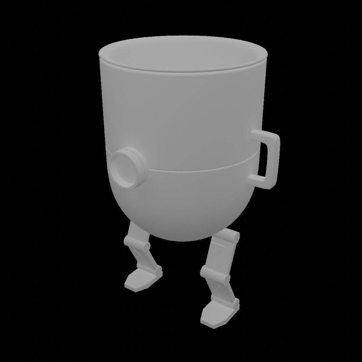 Cup Robot 3D model_6