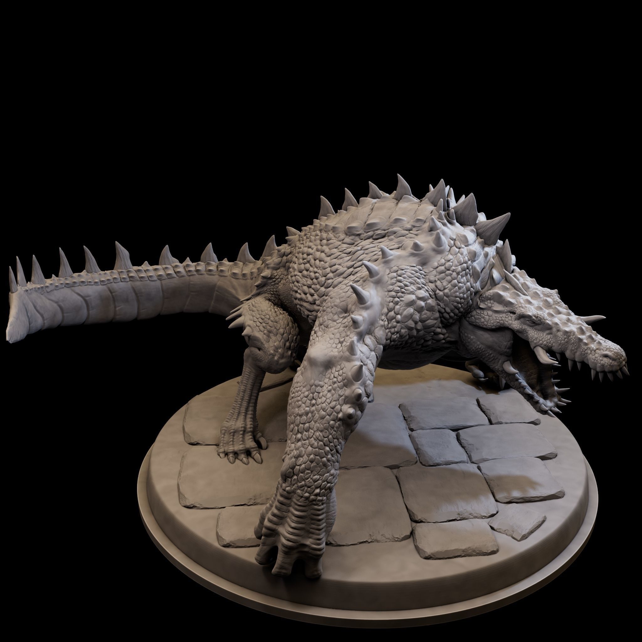 MutantCrocodile for 3d Print 3D print model_15