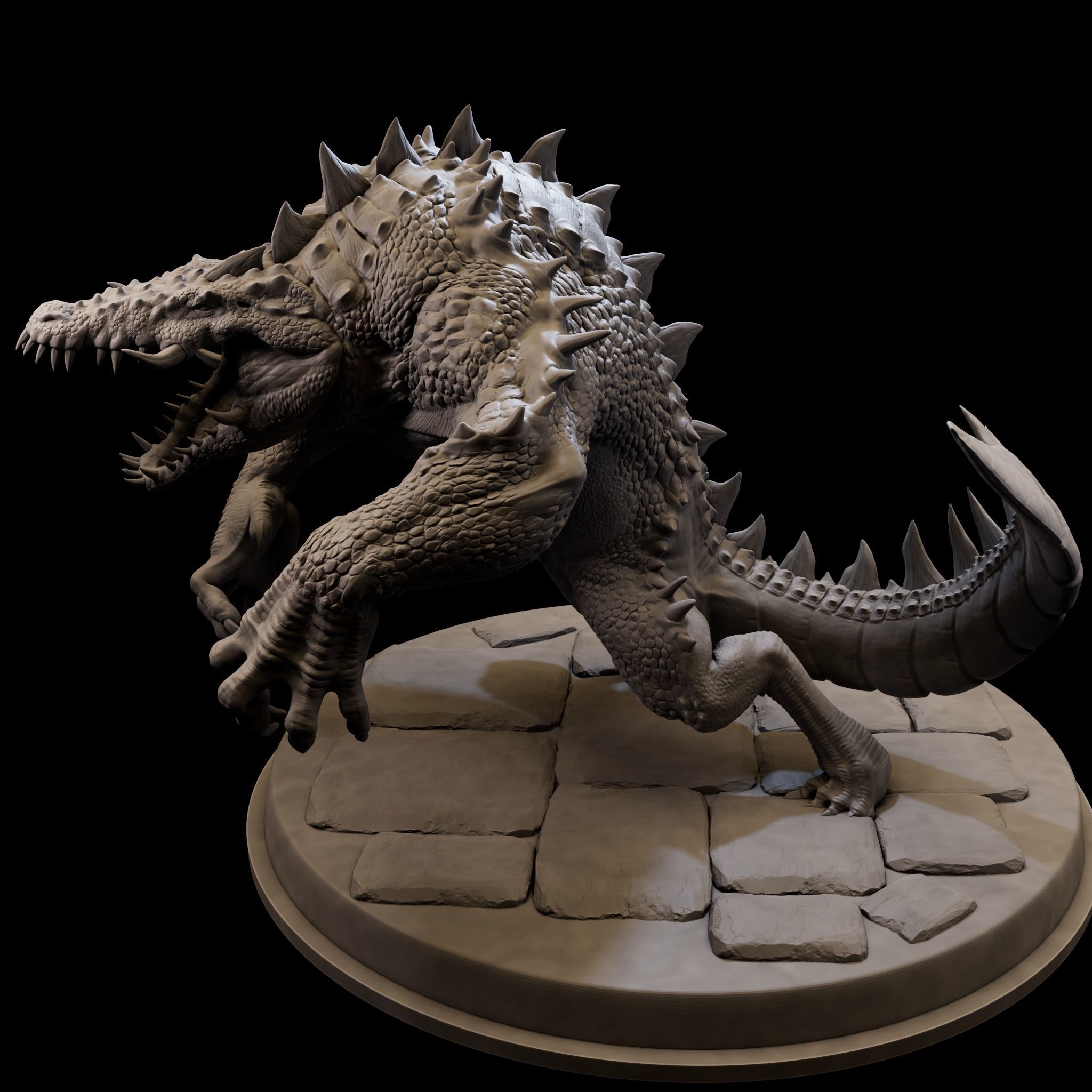 MutantCrocodile for 3d Print 3D print model_9