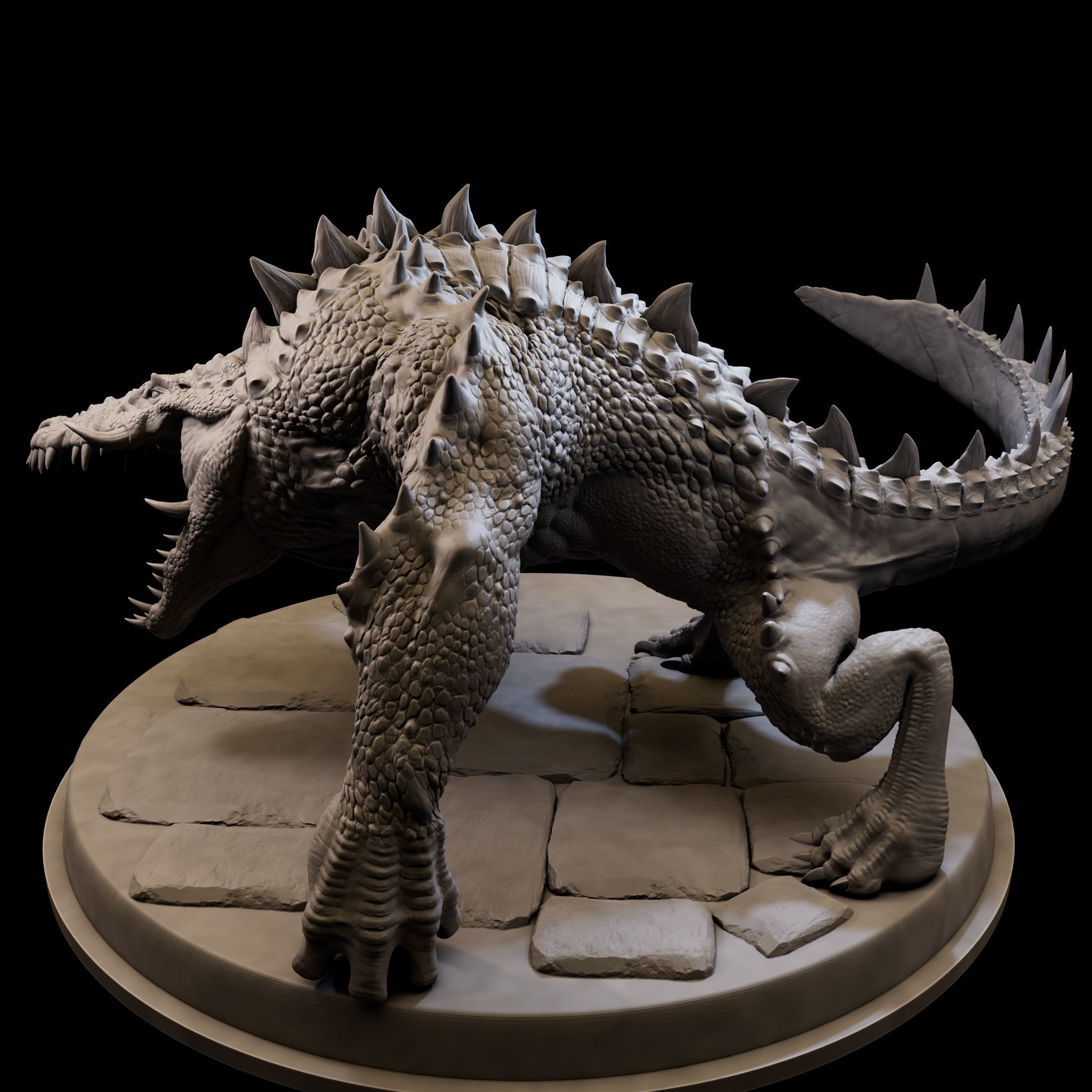MutantCrocodile for 3d Print 3D print model_5