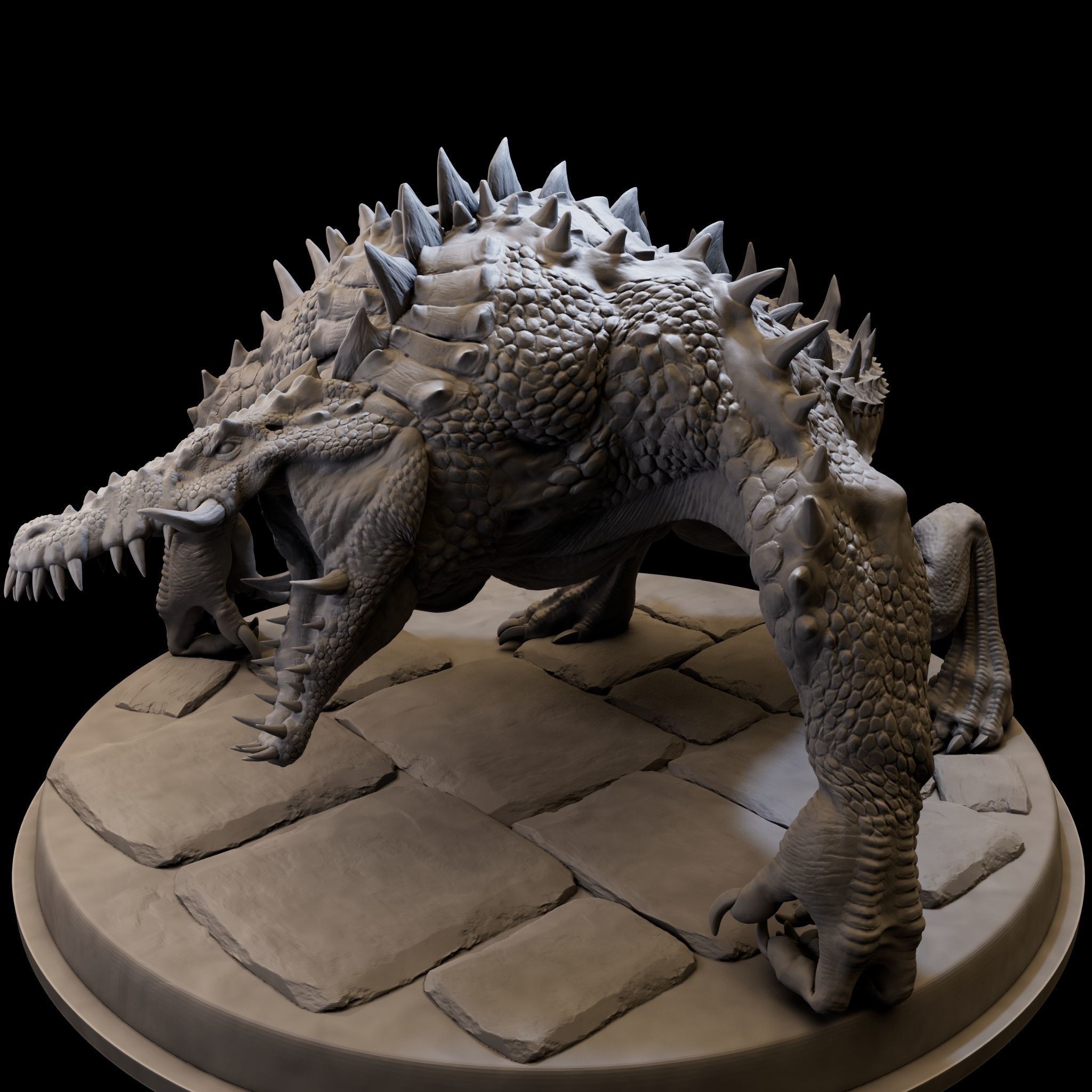 MutantCrocodile for 3d Print 3D print model_2
