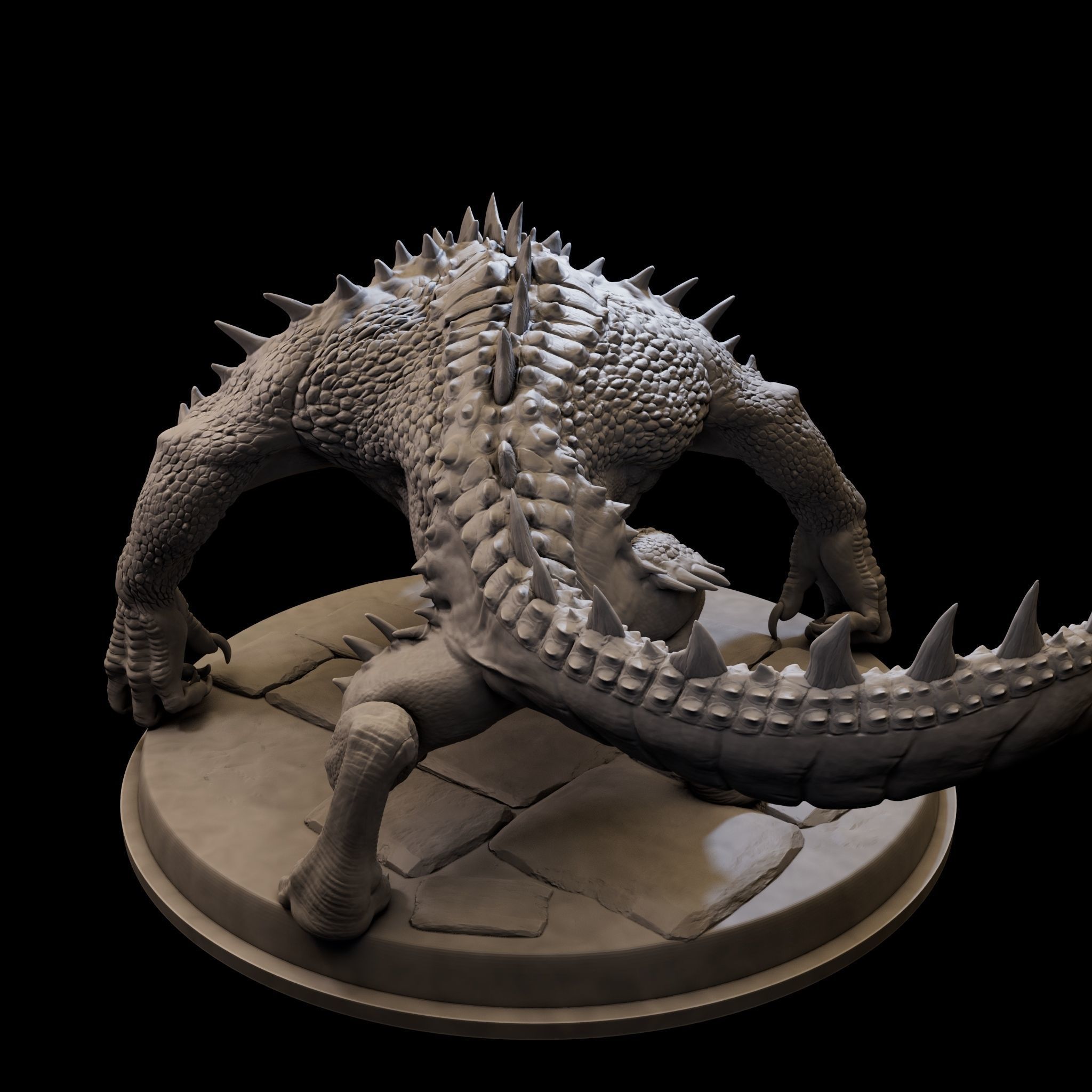 MutantCrocodile for 3d Print 3D print model_10