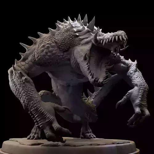 MutantCrocodile for 3d Print 3D print model