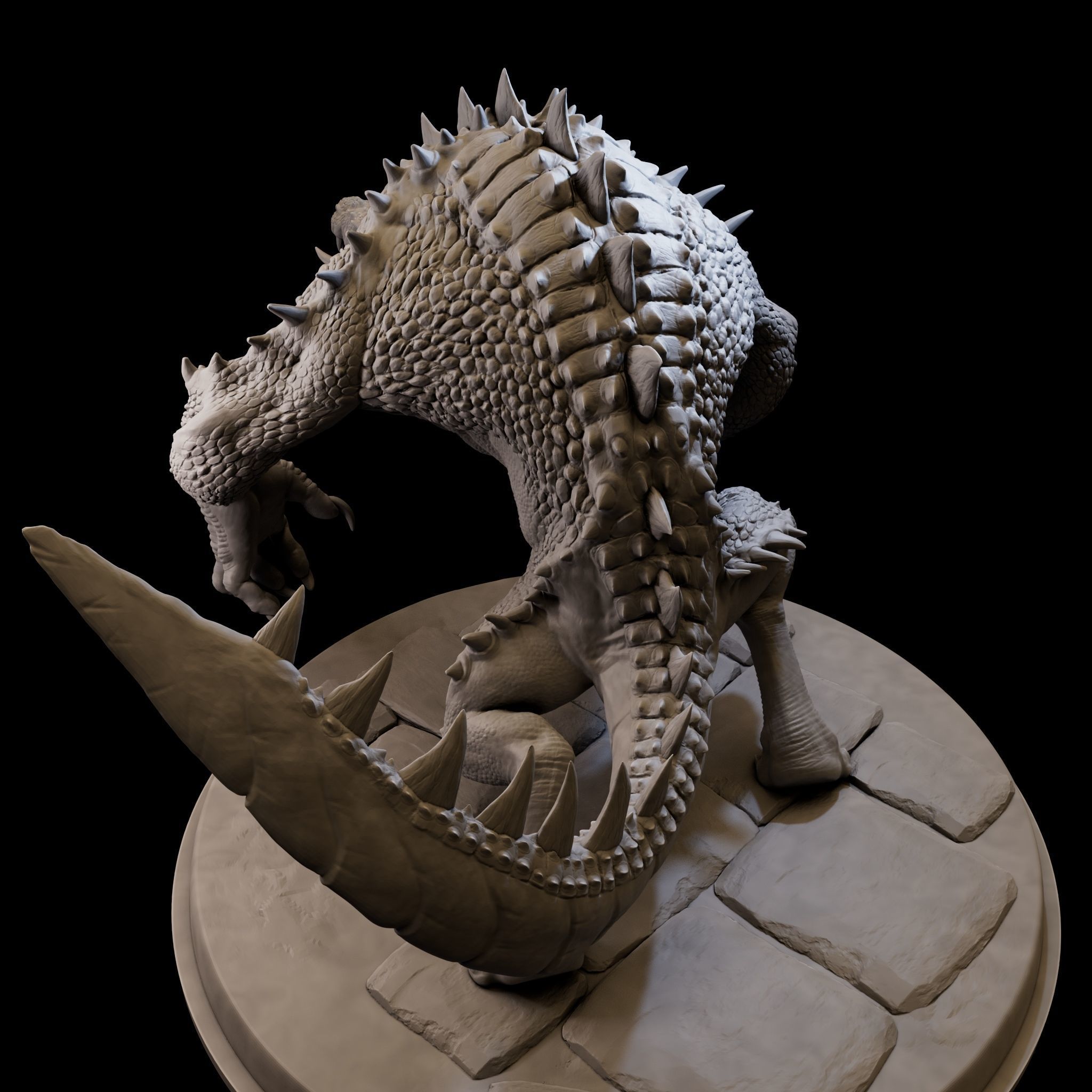 MutantCrocodile for 3d Print 3D print model_8