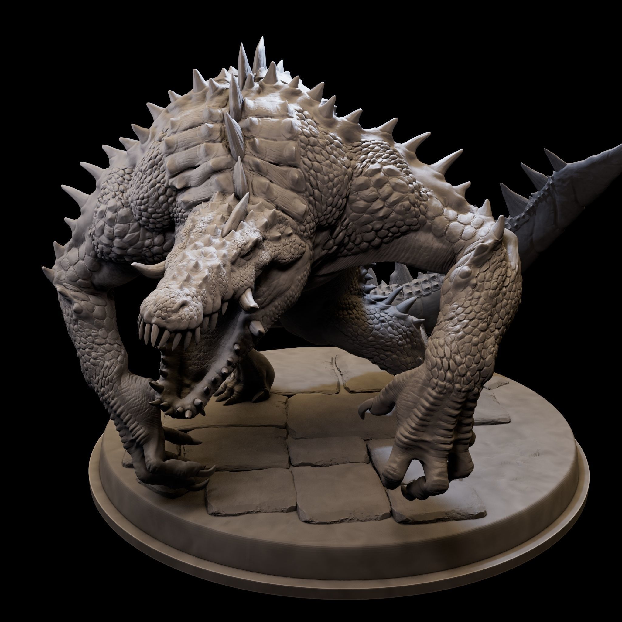 MutantCrocodile for 3d Print 3D print model_6