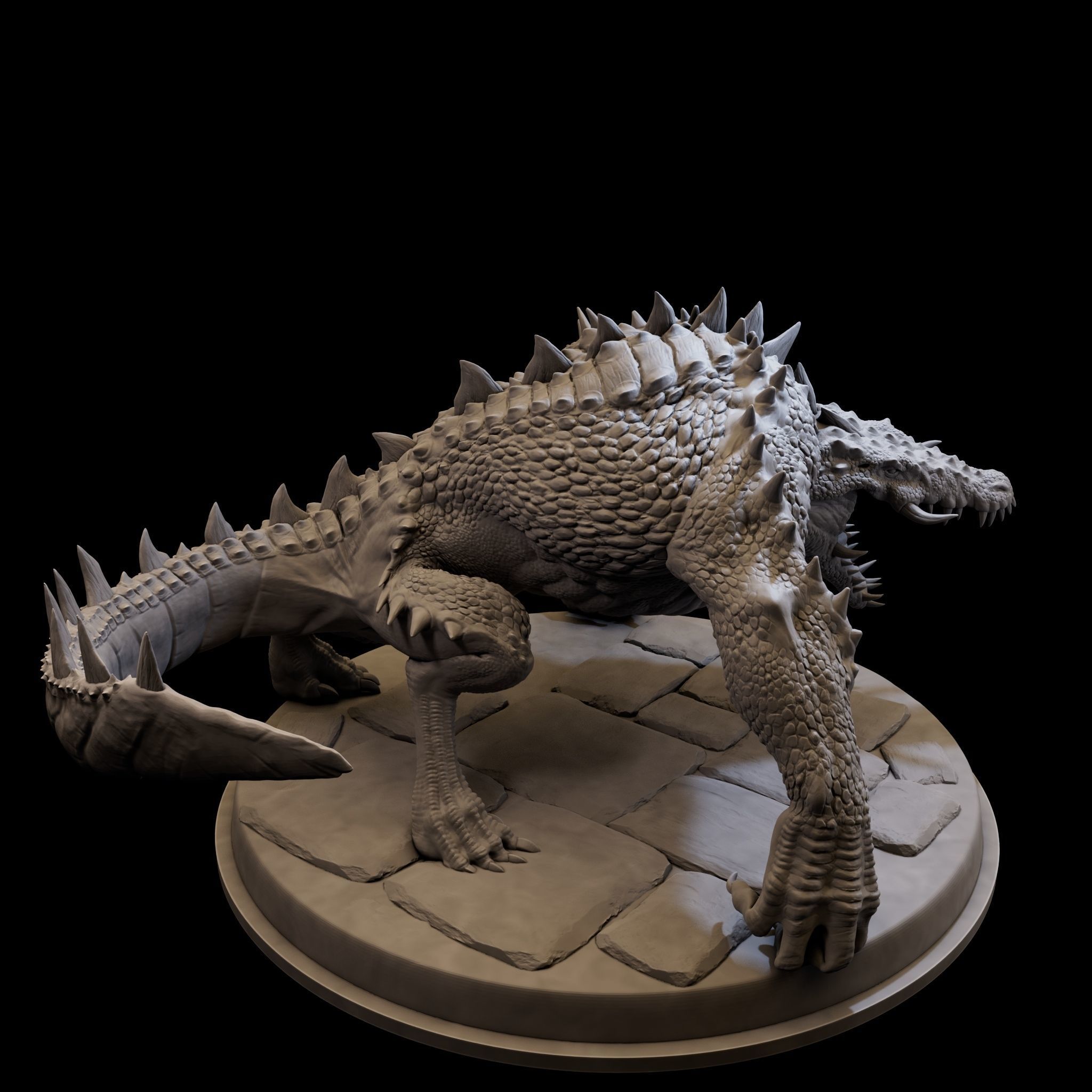 MutantCrocodile for 3d Print 3D print model_13