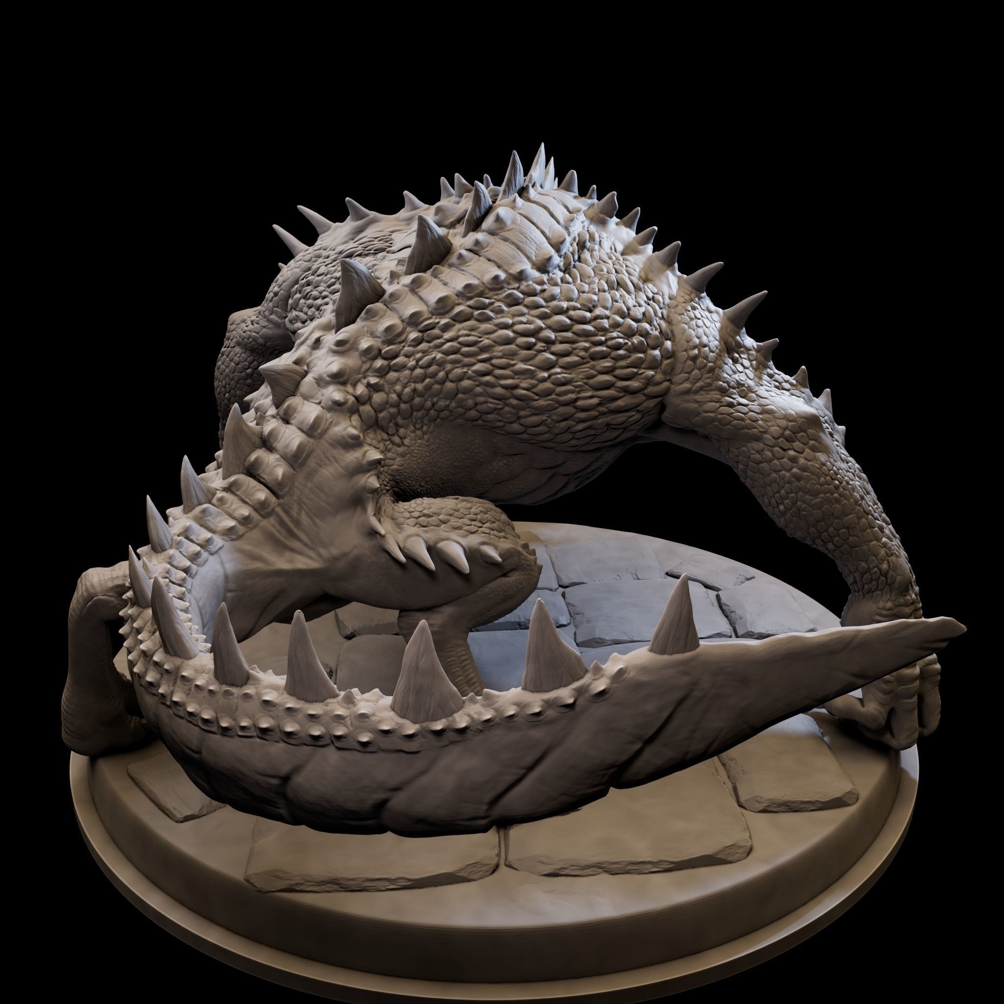MutantCrocodile for 3d Print 3D print model_12