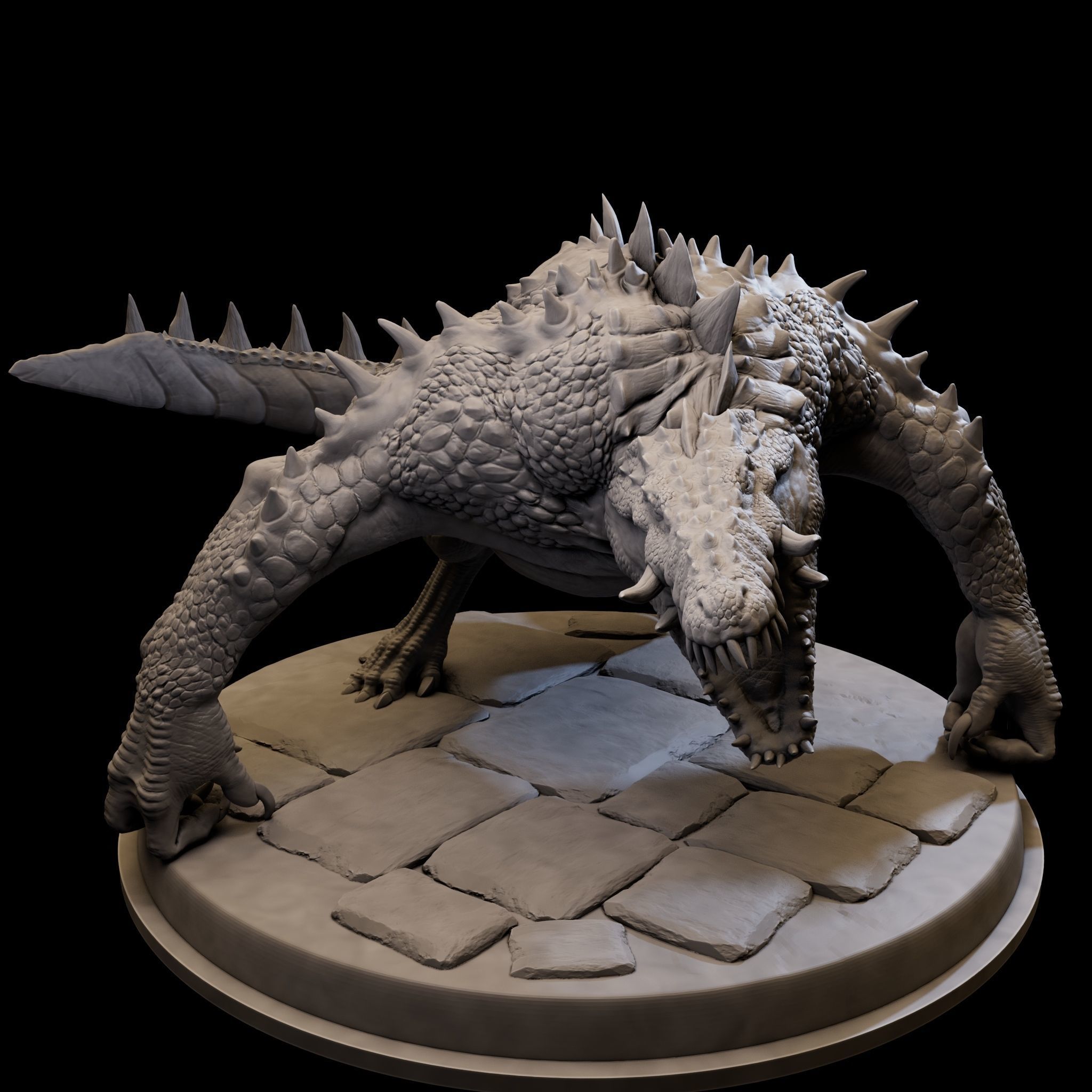 MutantCrocodile for 3d Print 3D print model_4