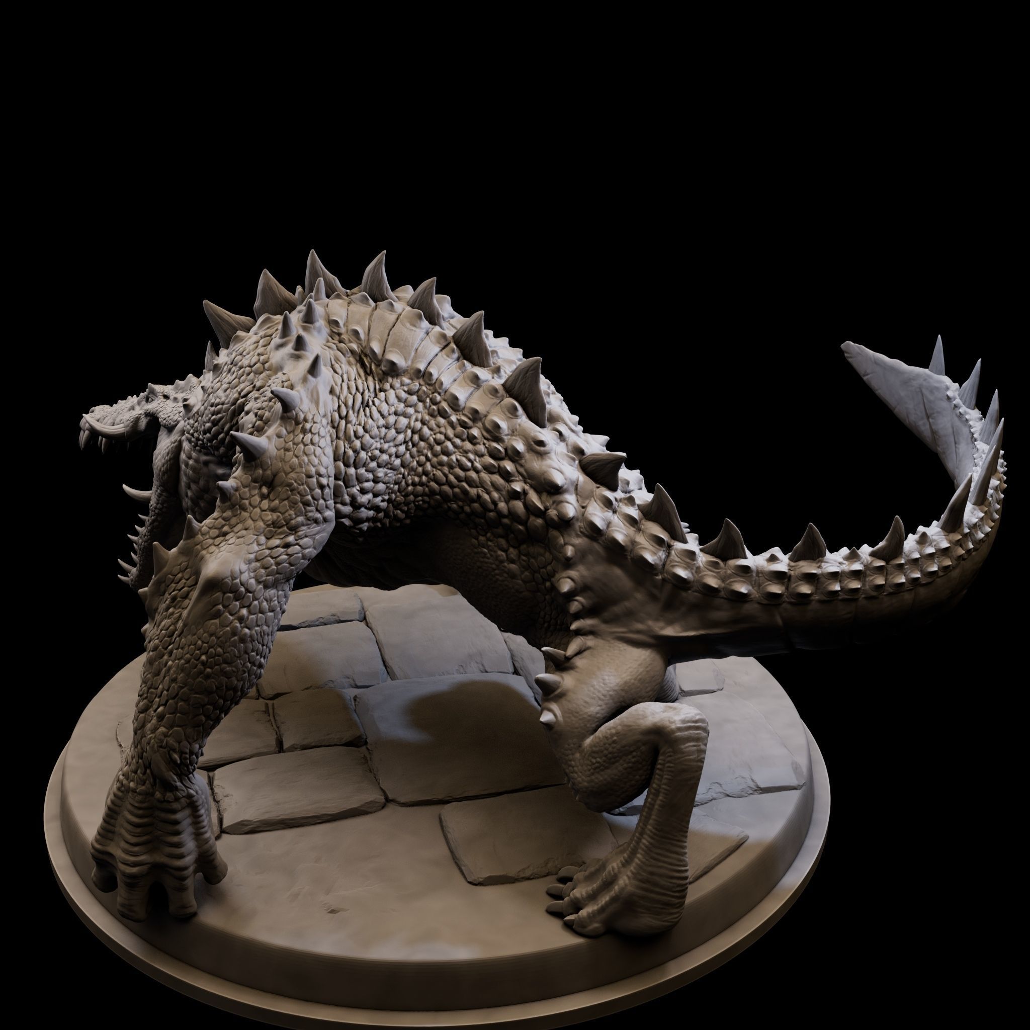 MutantCrocodile for 3d Print 3D print model_7
