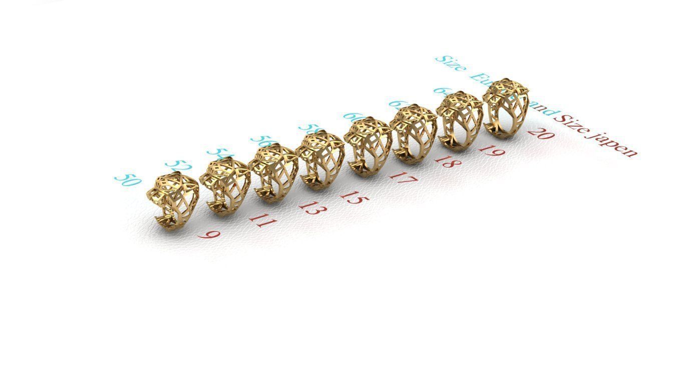 RING Men Most Sizes 50to-64and size Japen 9 to 20 3D print model 3D print model_9