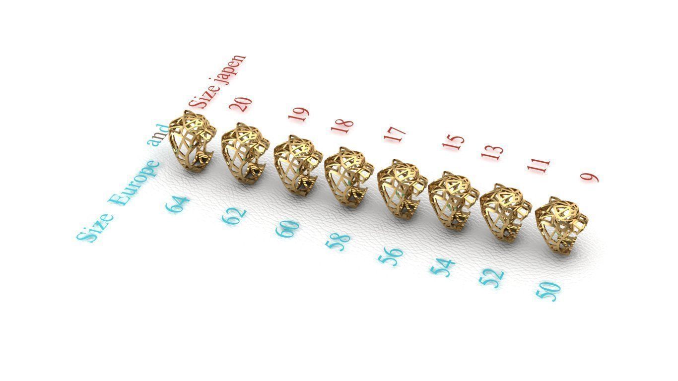 RING Men Most Sizes 50to-64and size Japen 9 to 20 3D print model 3D print model_2