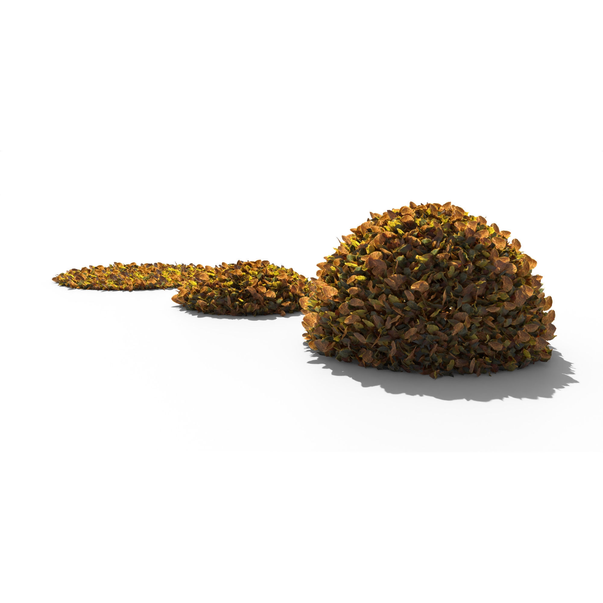 Linden Leaf Pile 3D model_5