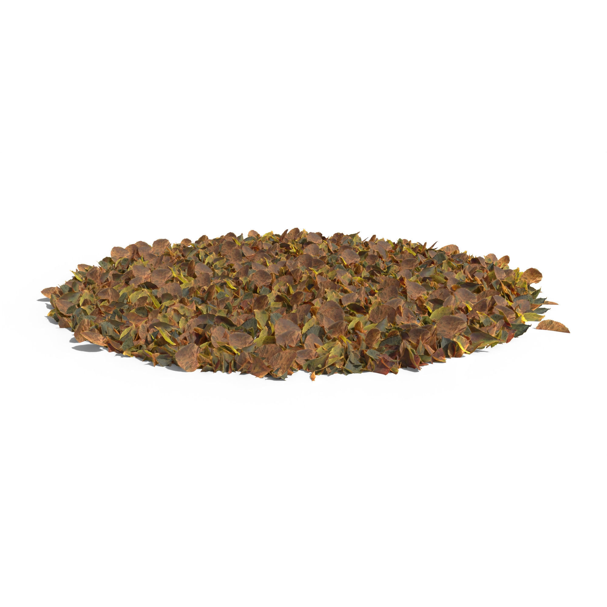 Linden Leaf Pile 3D model_11
