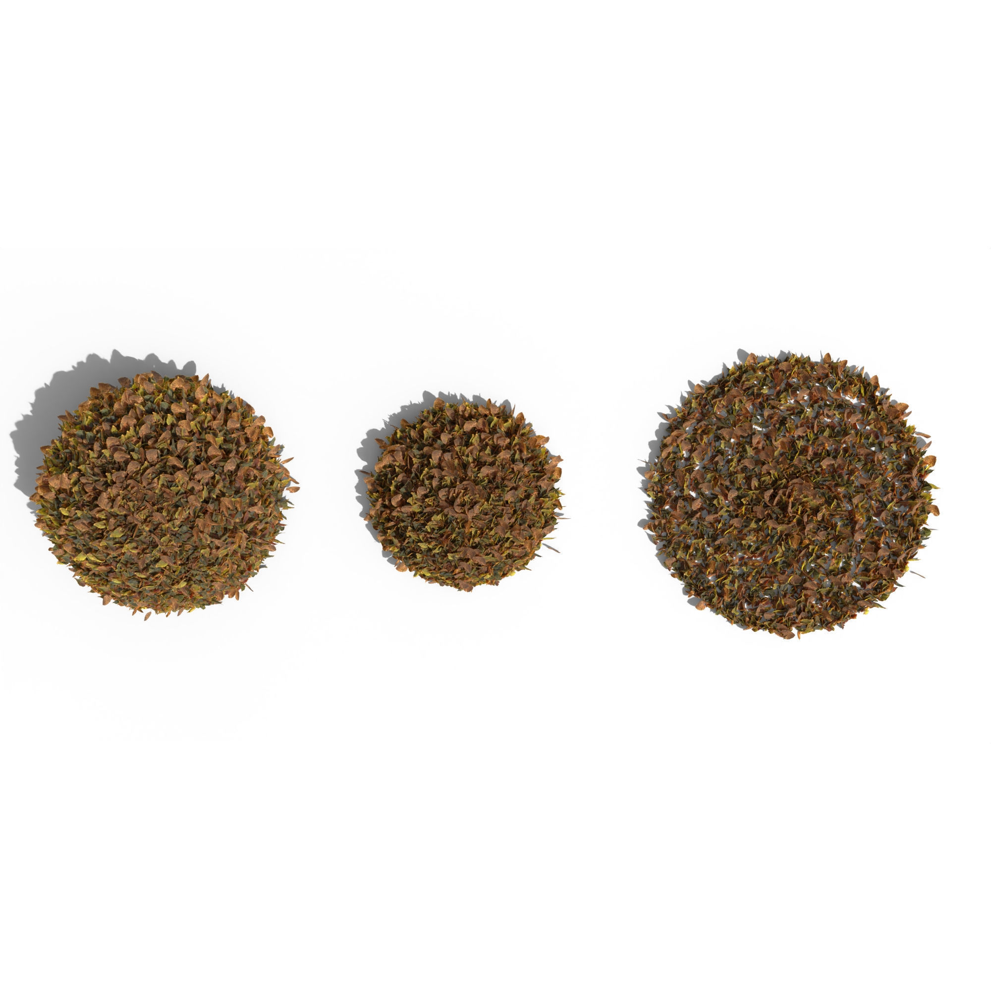 Linden Leaf Pile 3D model_8