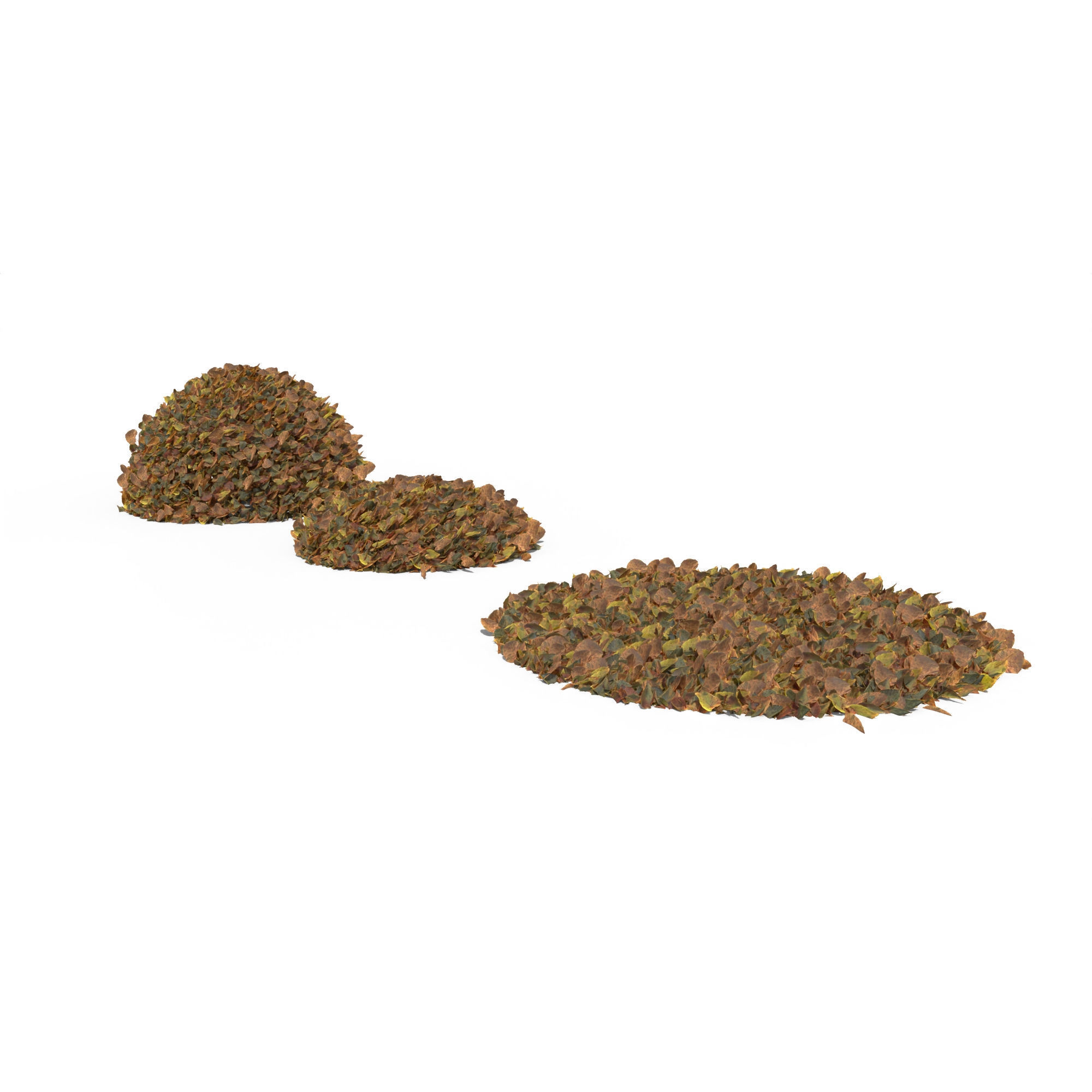 Linden Leaf Pile 3D model_1
