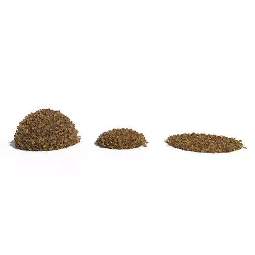 Linden Leaf Pile 3D model