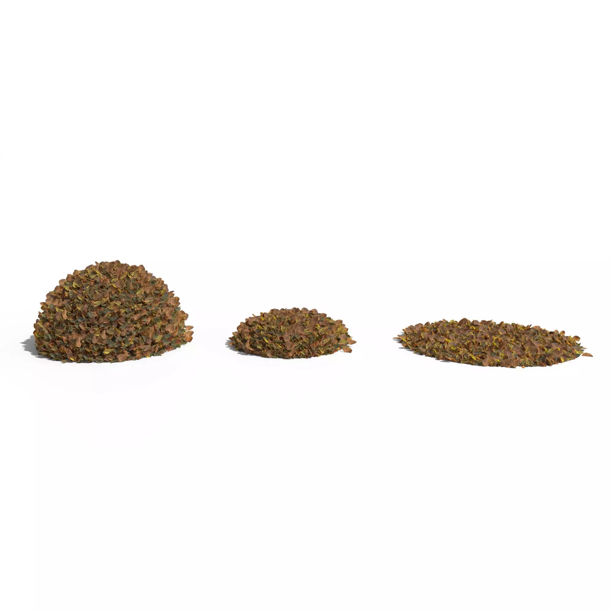 Linden Leaf Pile 3D model_0