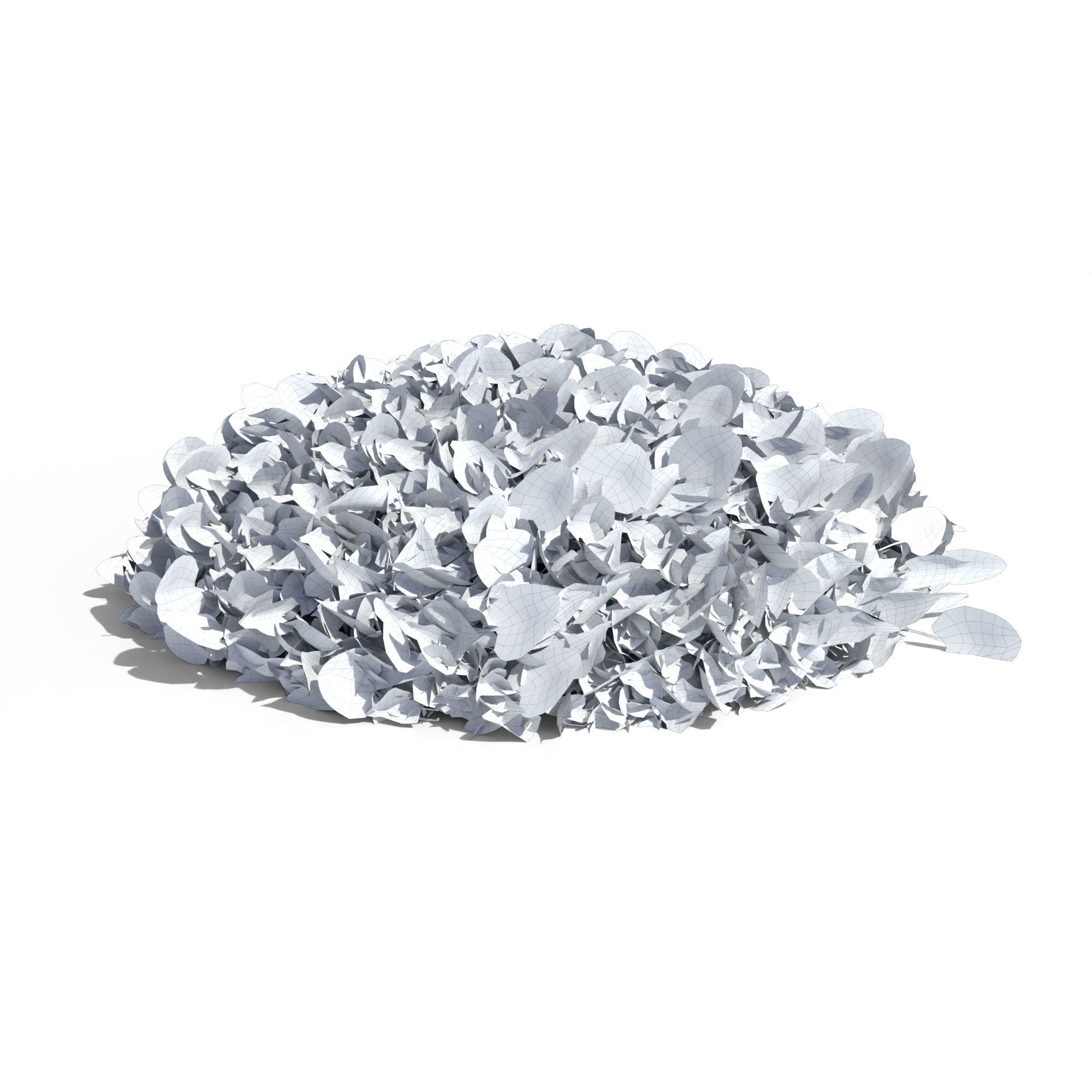 Linden Leaf Pile 3D model_14
