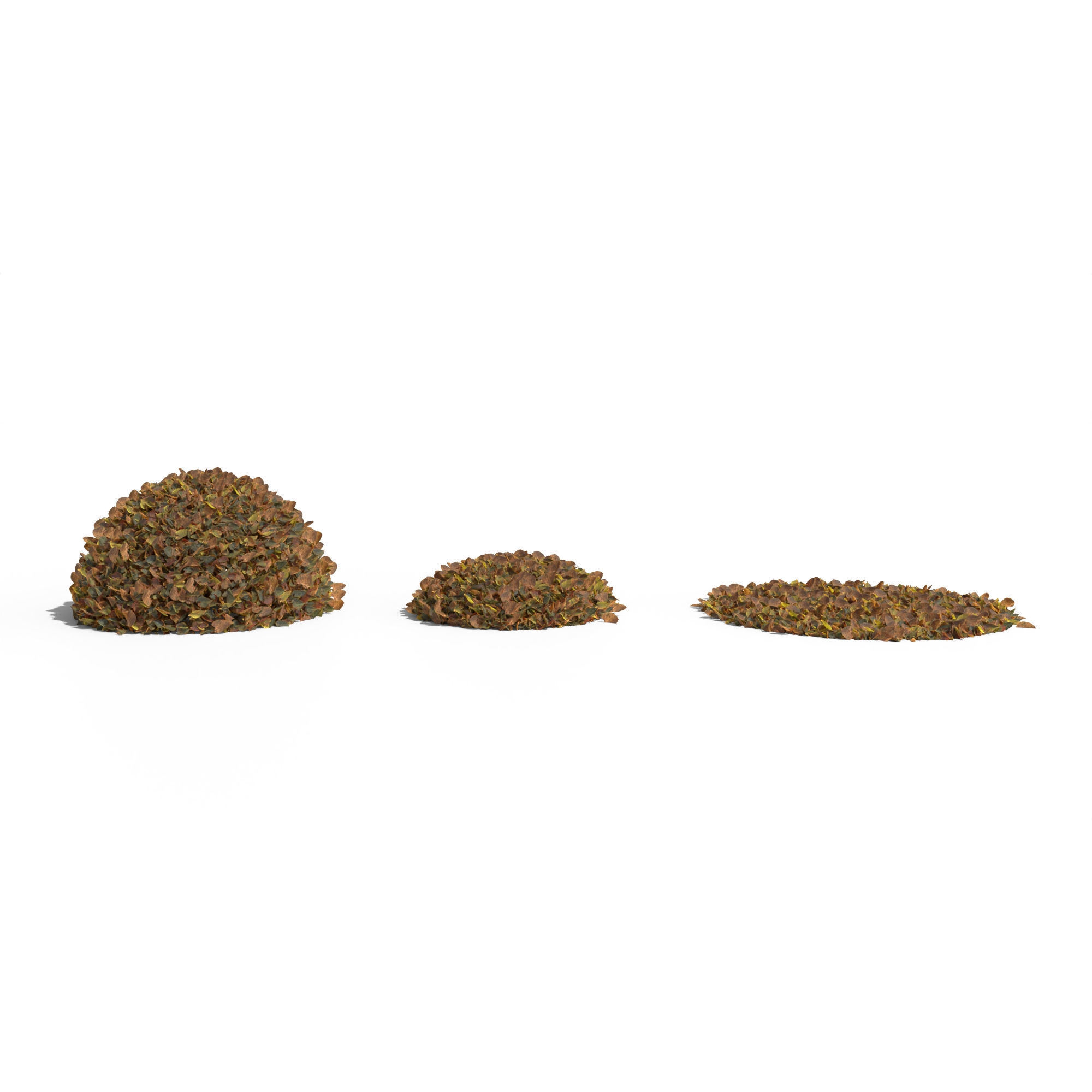 Linden Leaf Pile 3D model_9