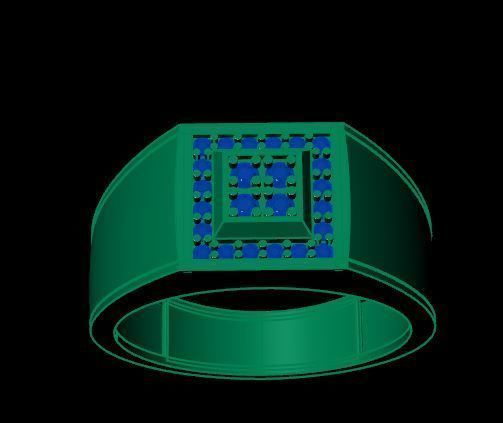 man ring 3D print model 3D print model_9