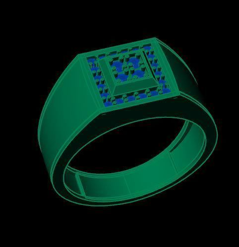 man ring 3D print model 3D print model_10