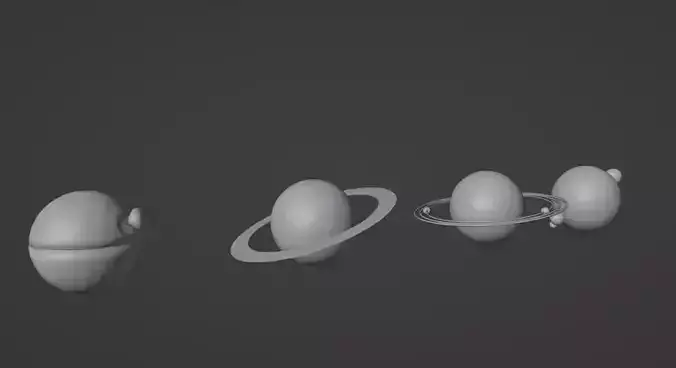 Planet Free low-poly 3D model