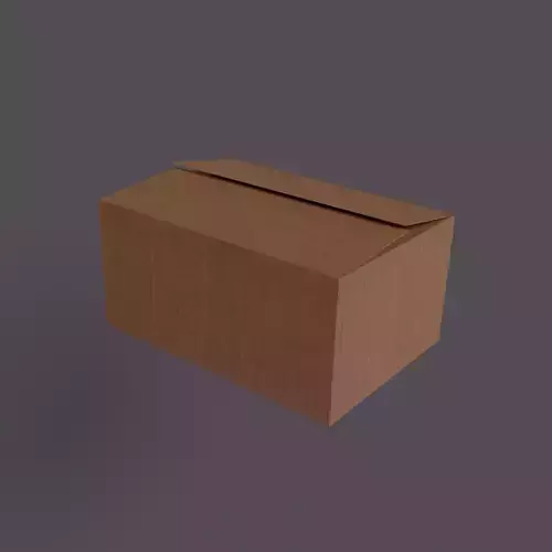 box cardboard free Free low-poly 3D model