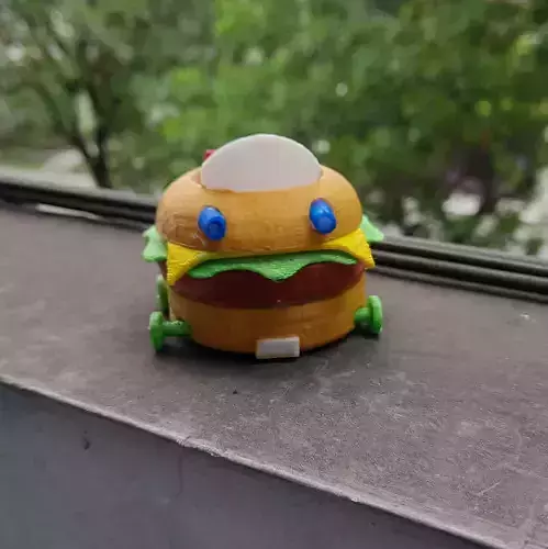 Krabby Patty Car 3D print model