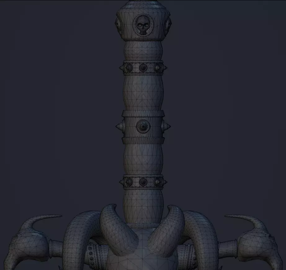 Frostmourne The Runeblade of the Lich King Lore accurate  Low-poly 3D model_8