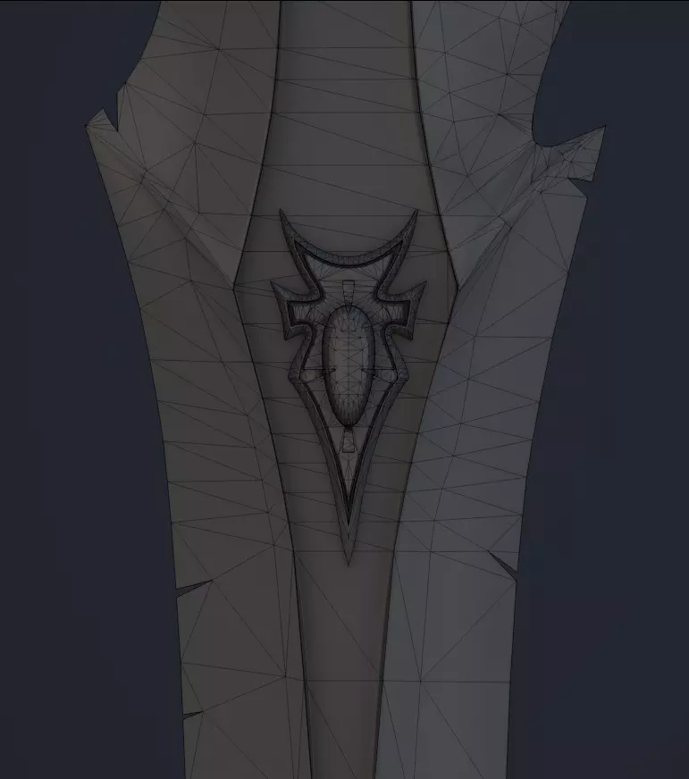 Frostmourne The Runeblade of the Lich King Lore accurate  Low-poly 3D model_5