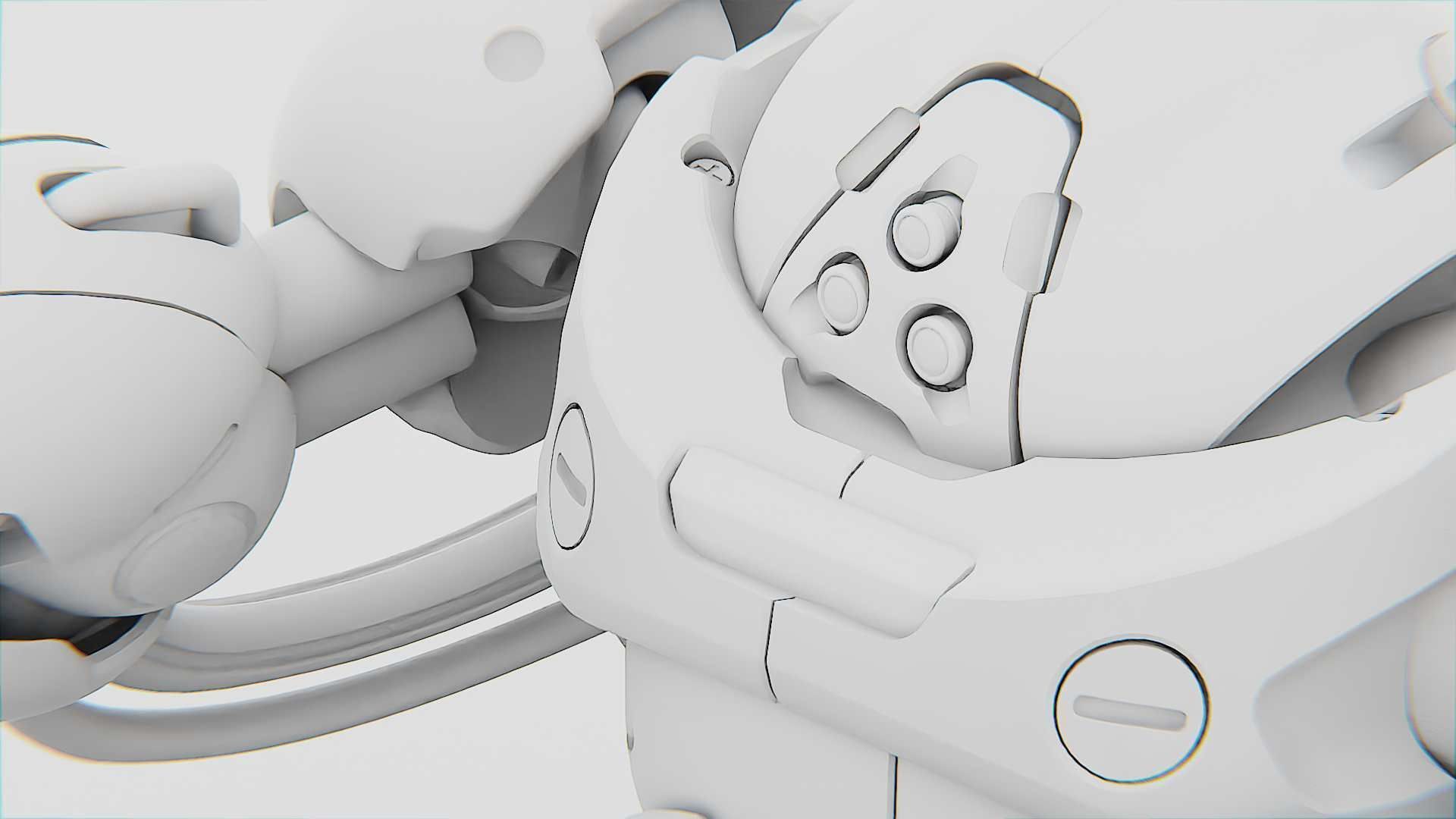 MILITARY BOT F-500 RIGGED 3D model_33