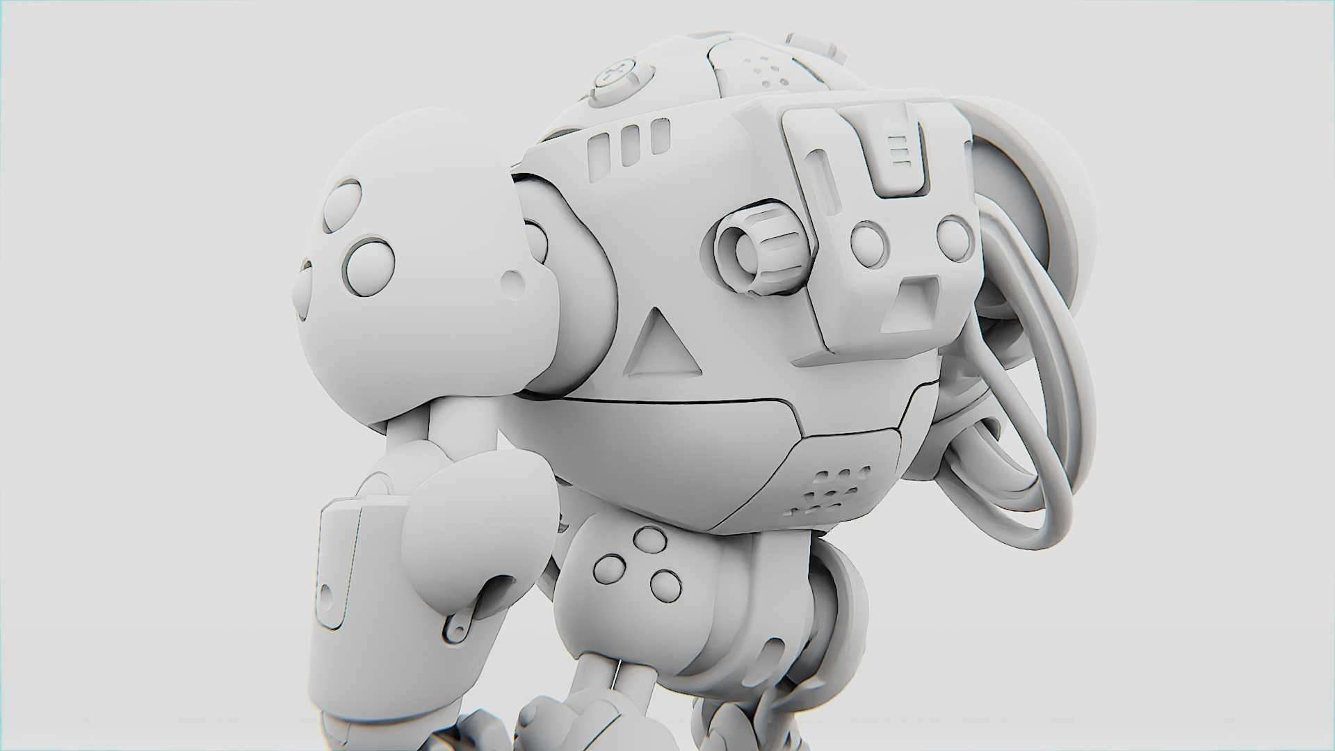 MILITARY BOT F-500 RIGGED 3D model_31