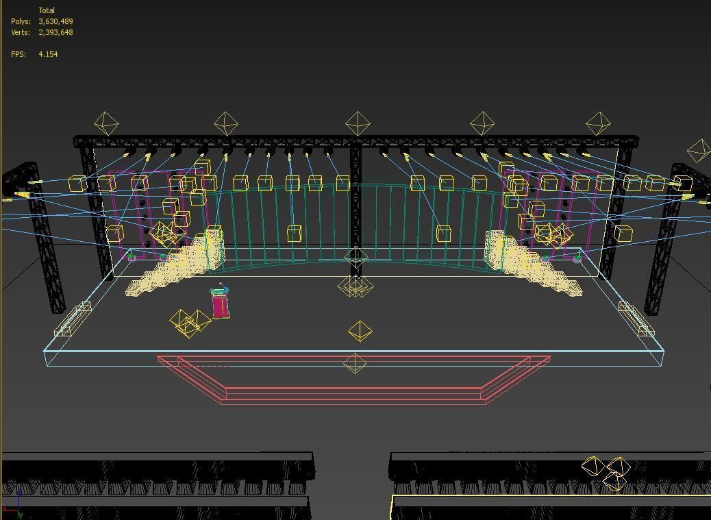 3DS Max 2014 Stage Concert 47 3D model_4