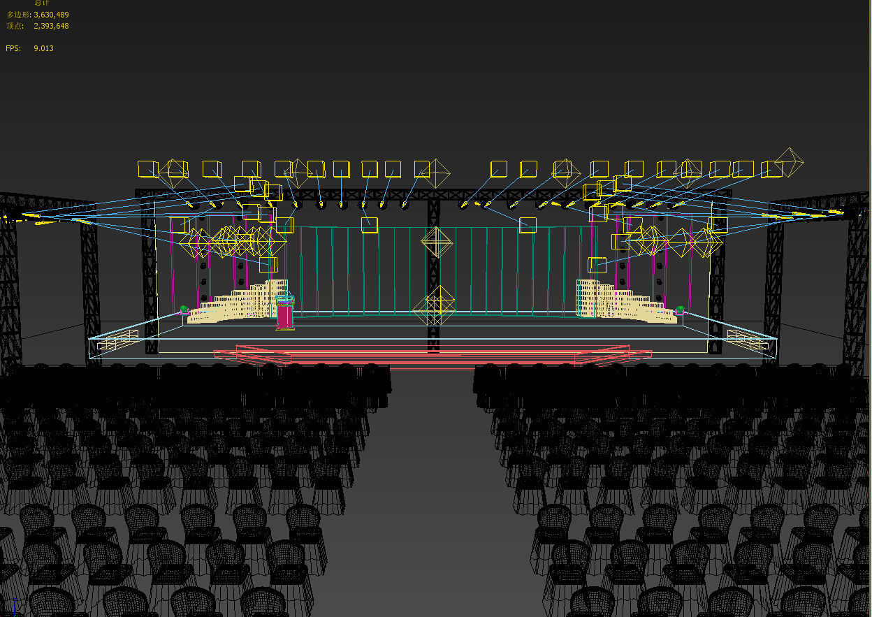 3DS Max 2014 Stage Concert 47 3D model_2