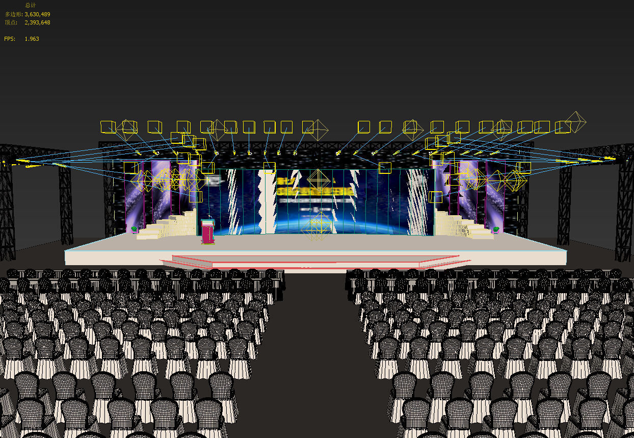 3DS Max 2014 Stage Concert 47 3D model_1
