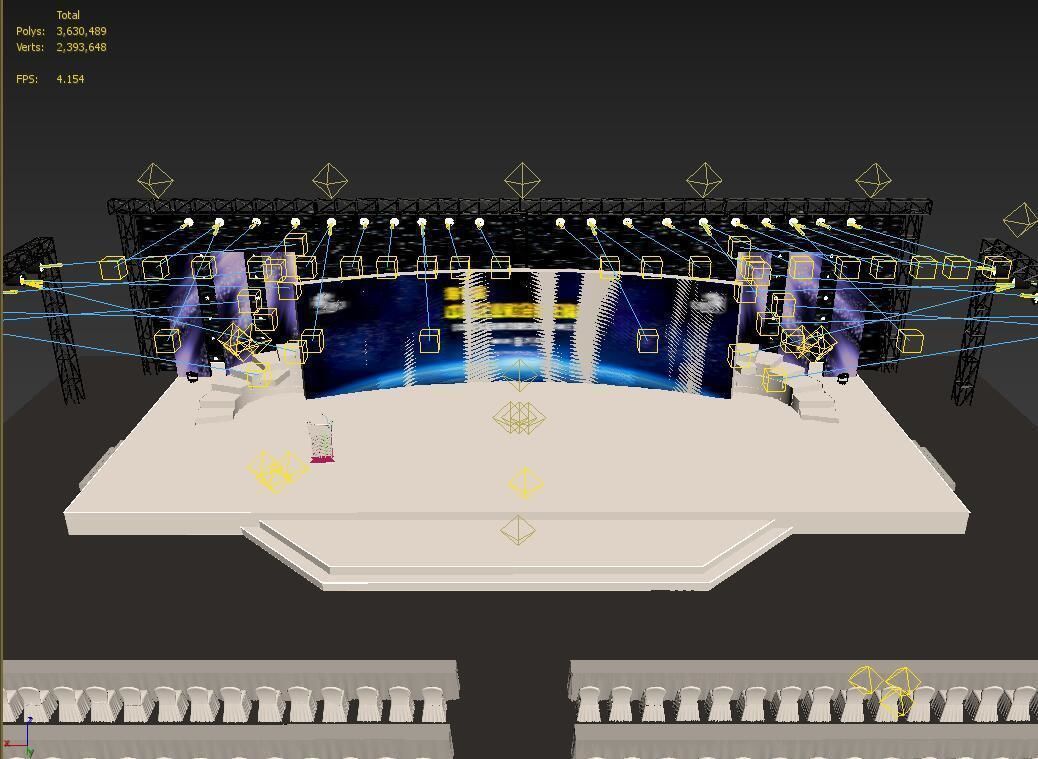 3DS Max 2014 Stage Concert 47 3D model_3