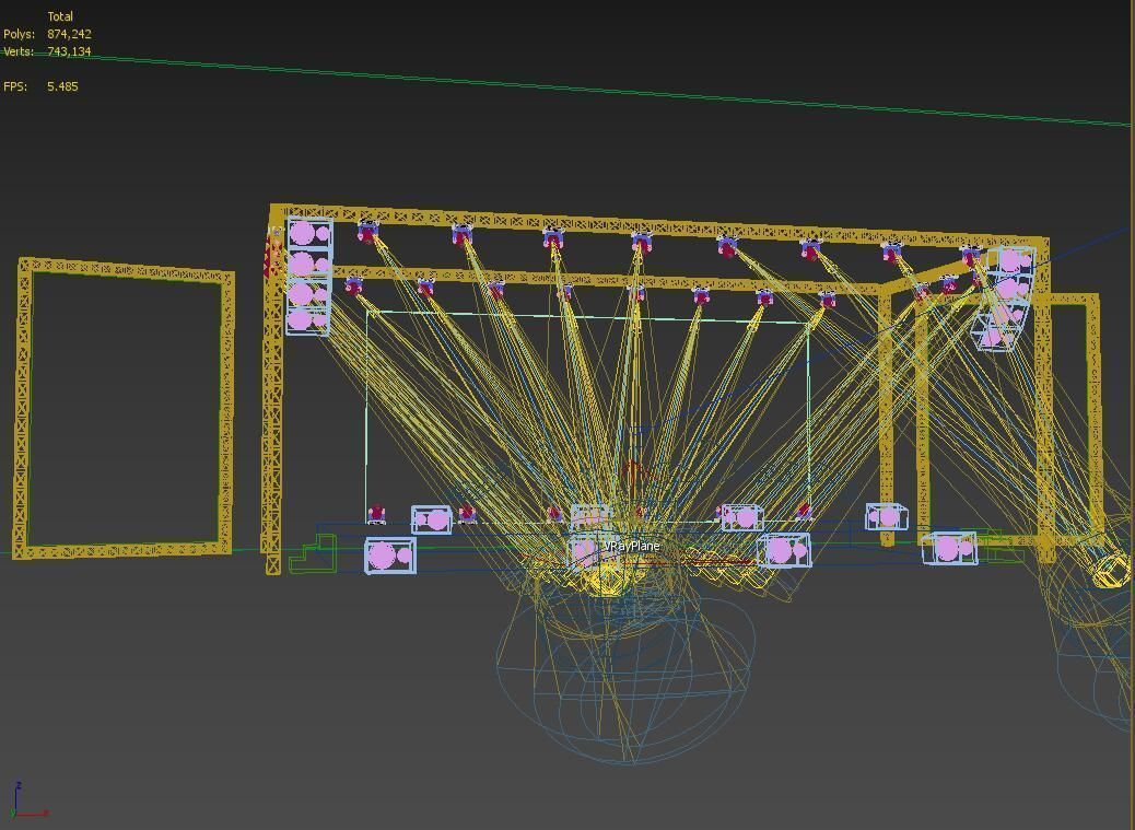 3DS Max 2014 Stage Concert 50 3D model_4