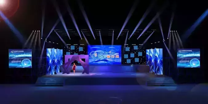 3DS Max 2014 Stage Concert 51 3D model