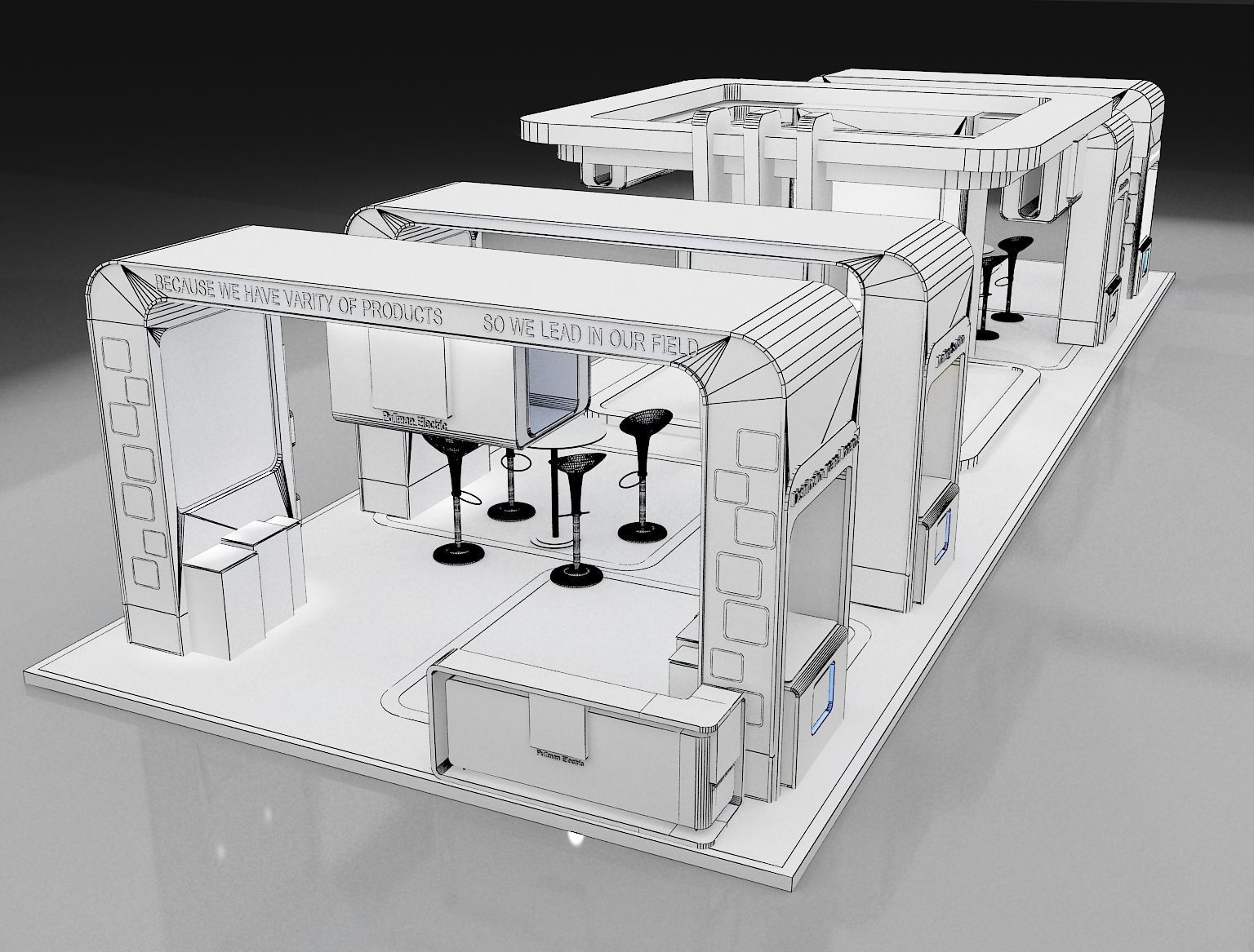 Booth Exhibition Stand a275b 3D model_15