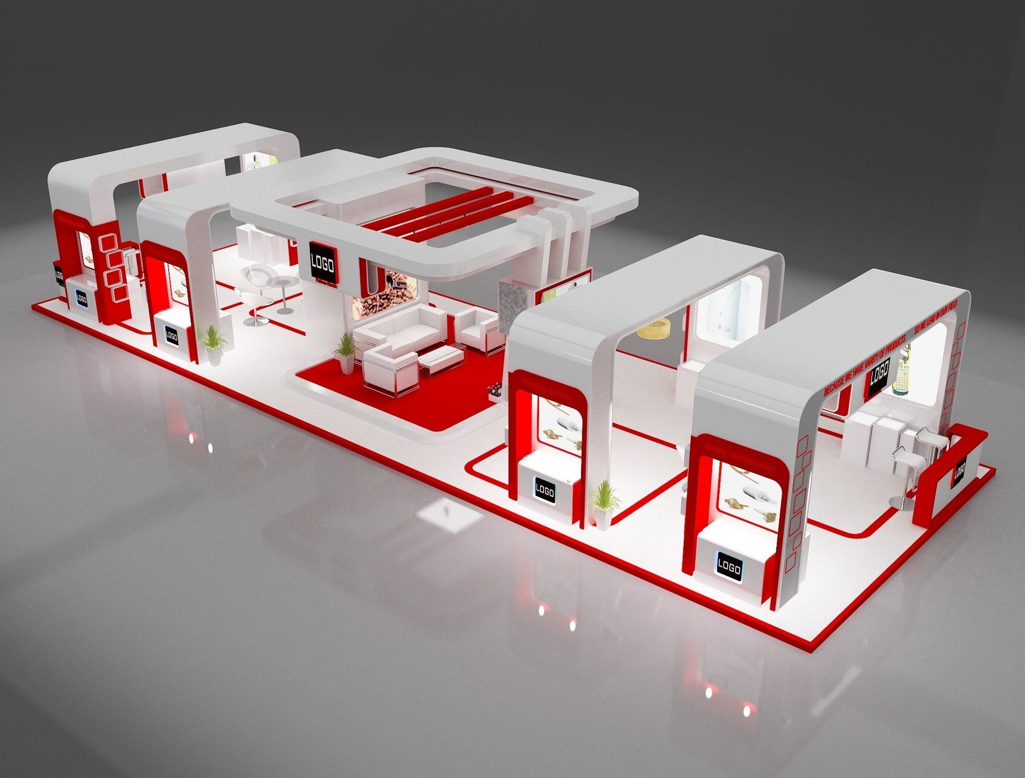 Booth Exhibition Stand a275b 3D model_2