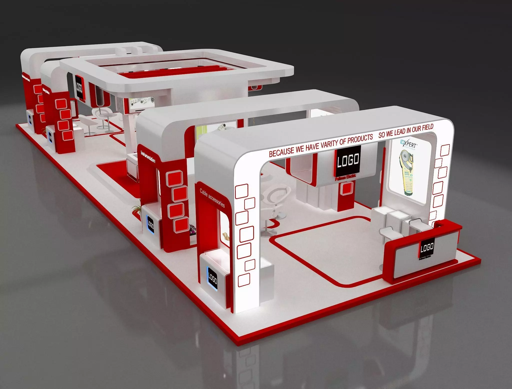 Booth Exhibition Stand a275b 3D model_0