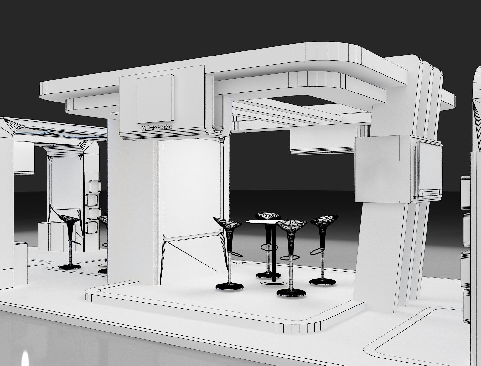 Booth Exhibition Stand a275b 3D model_13