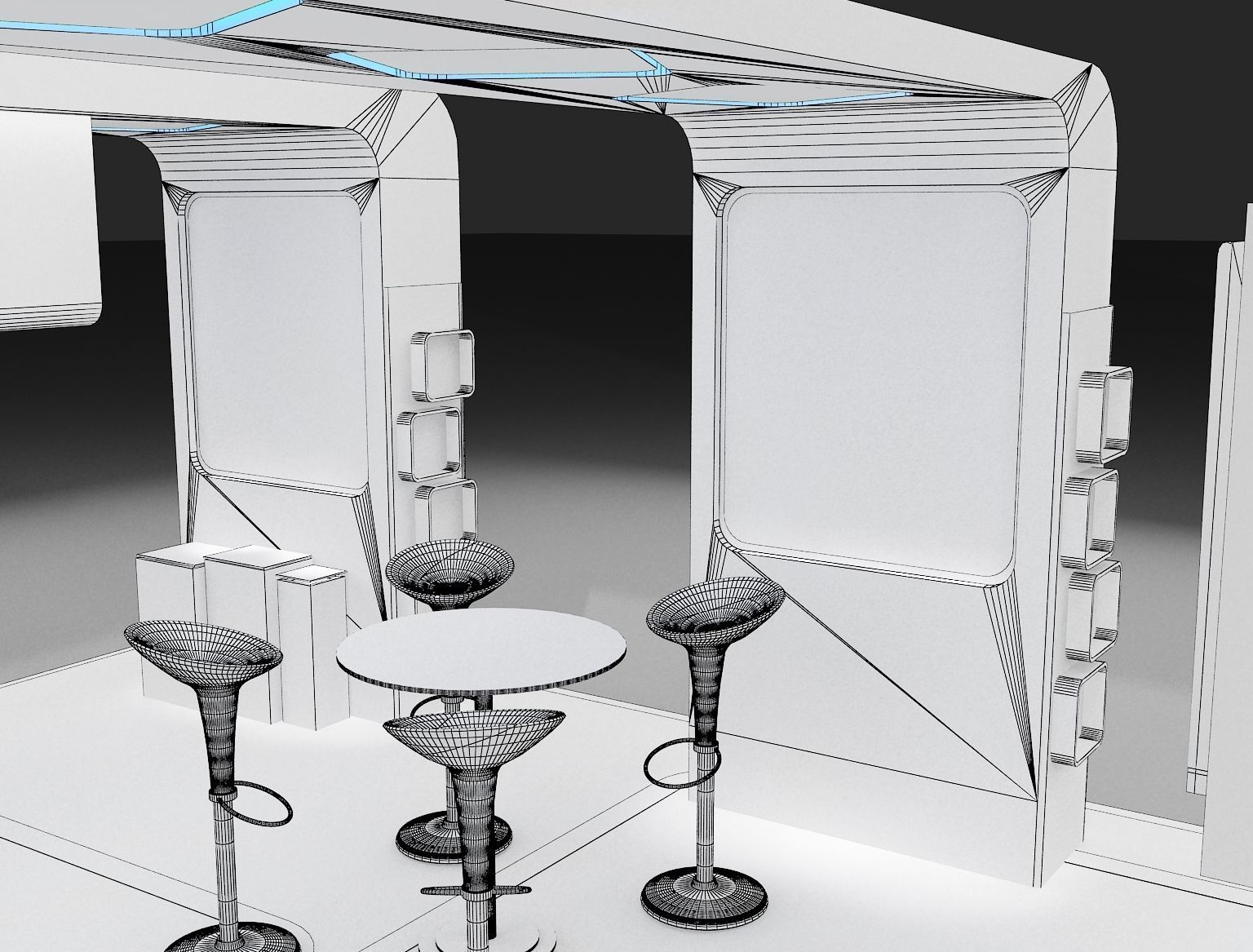 Booth Exhibition Stand a275b 3D model_17