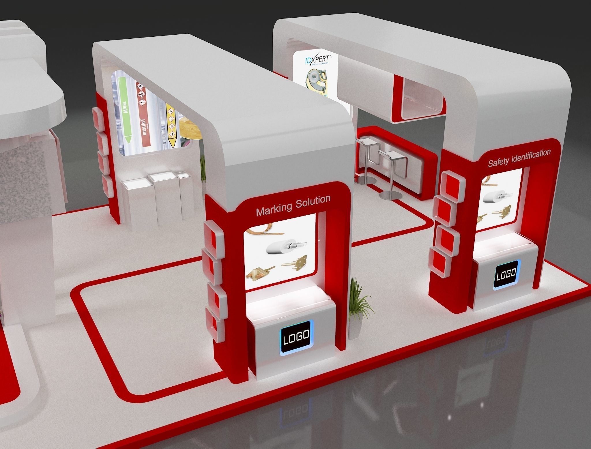 Booth Exhibition Stand a275b 3D model_18