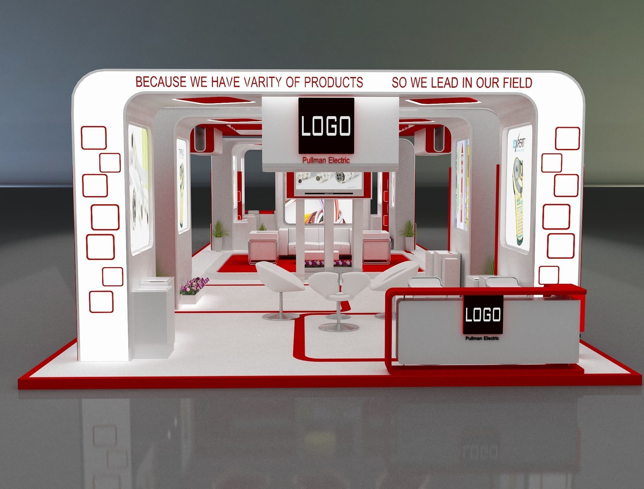 Booth Exhibition Stand a275b 3D model_6