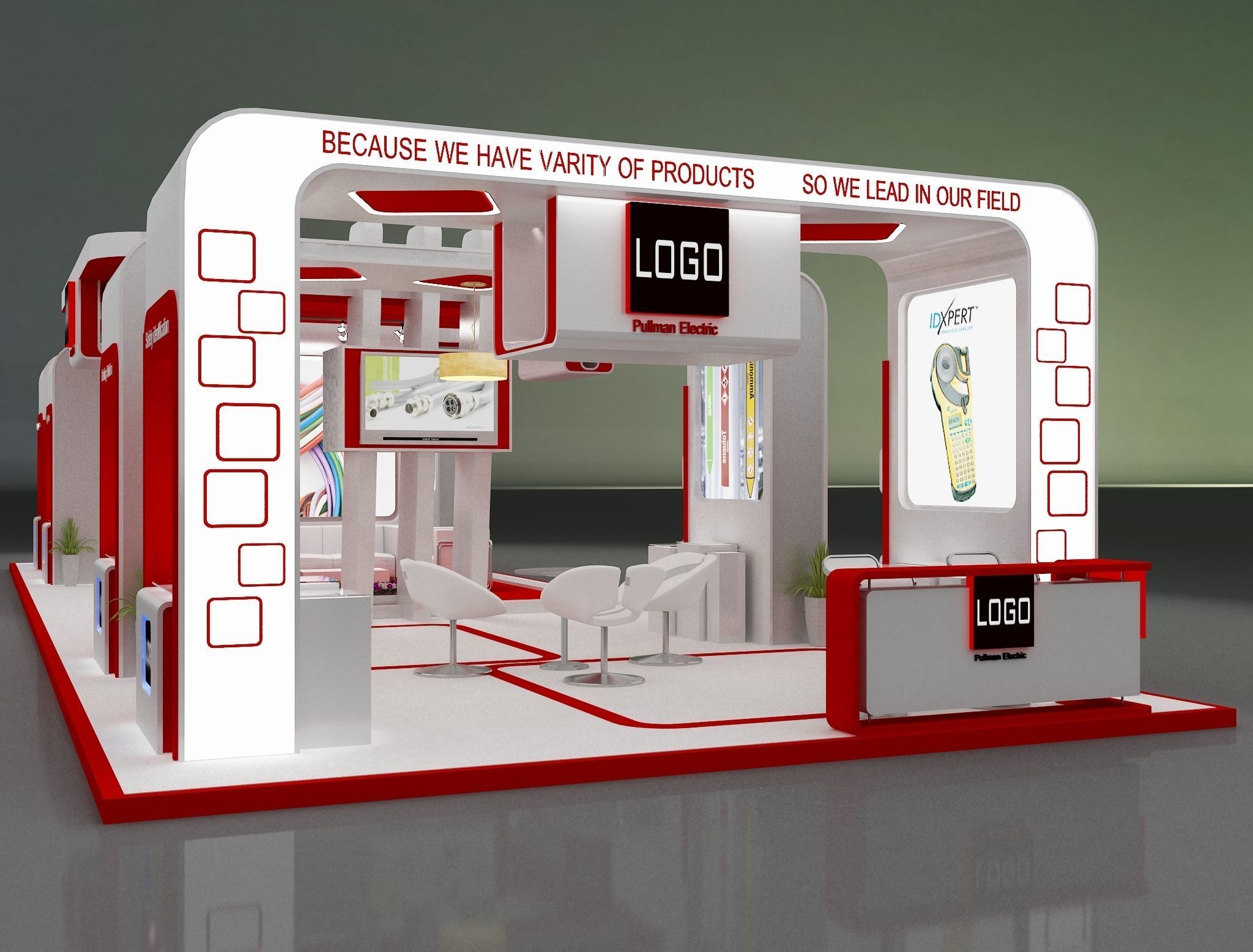 Booth Exhibition Stand a275b 3D model_8