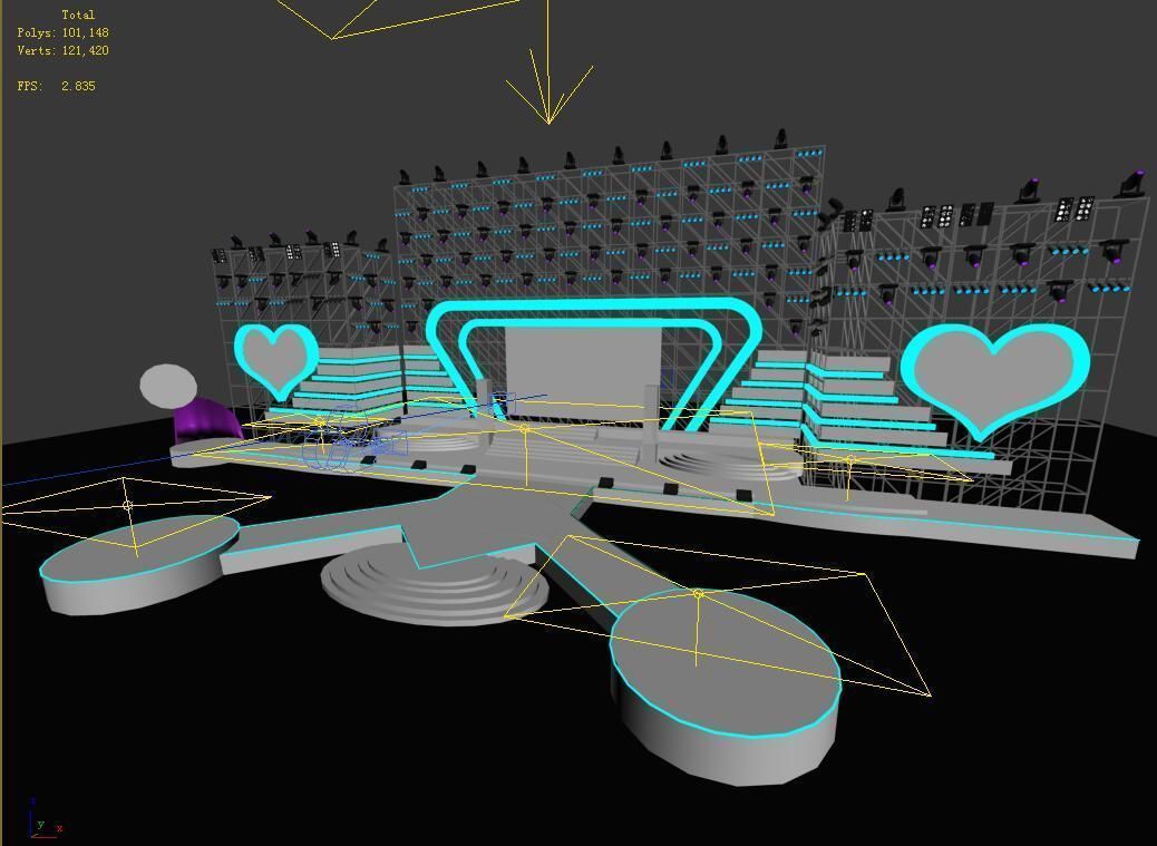 Carnival stage 2 3D model_2
