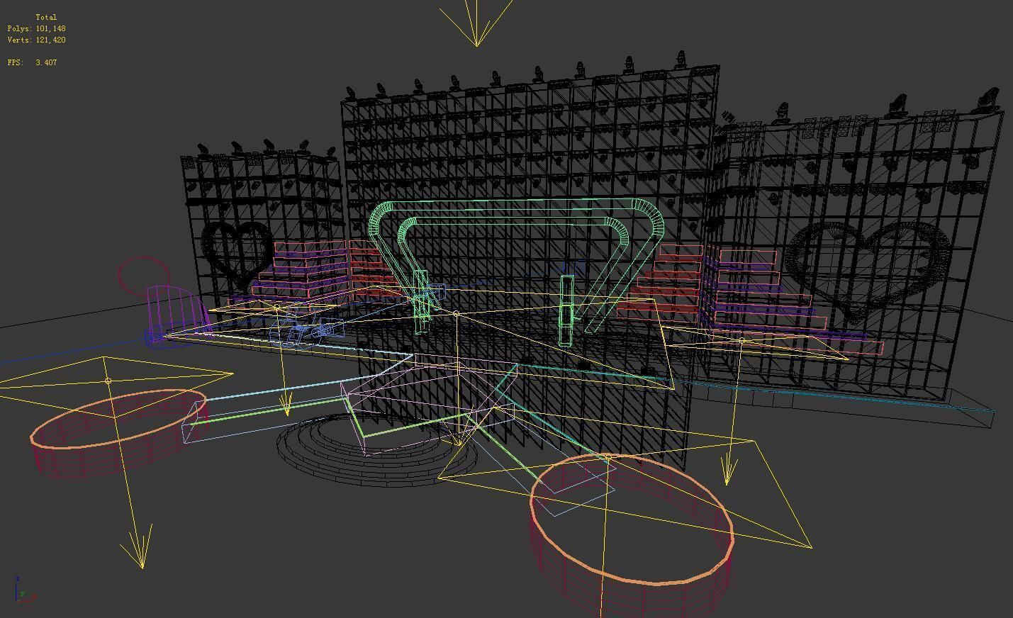 Carnival stage 2 3D model_1