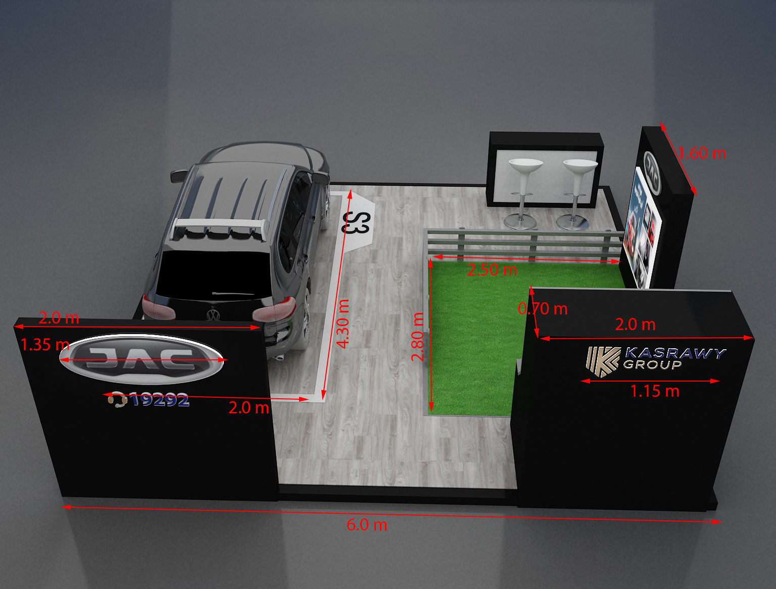 Booth Exhibition Stand a272 3D model_8